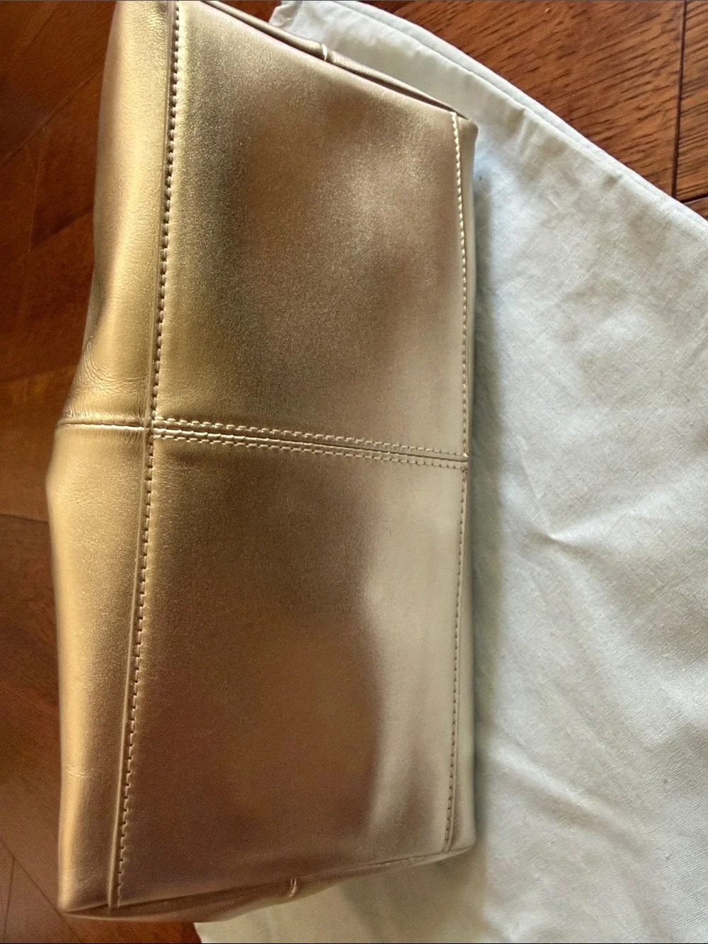 Cath Kidston Metallic Gold Dome-Top Satchel